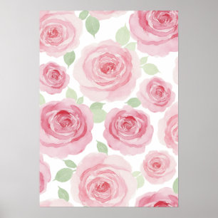 Romantisches Rosenposter Poster