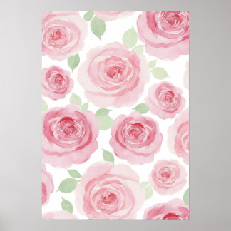 Romantisches Rosenposter Poster