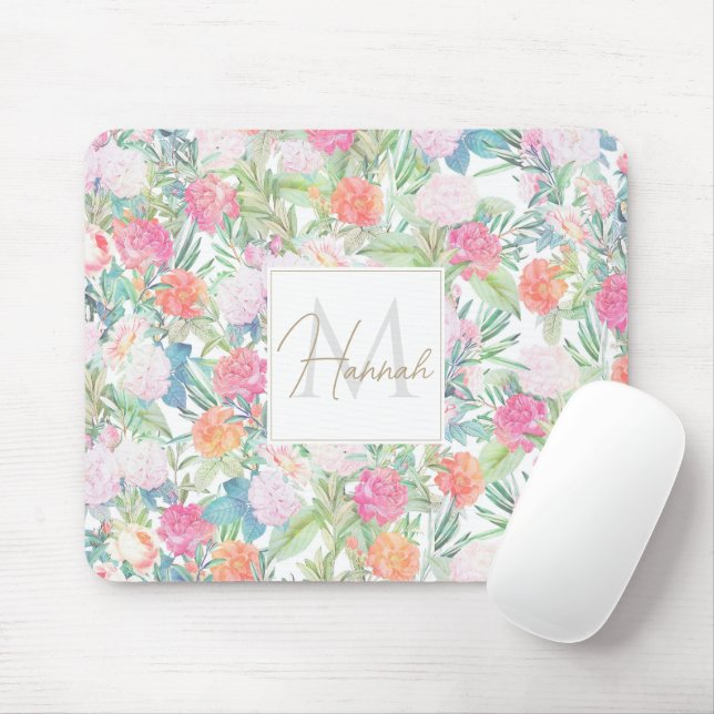 Romantisches Rosenrosen Vintages Design Mousepad (Mit Mouse)