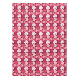 Romantisches Rot-Pink-Puzzle-Herzmuster Tischdecke