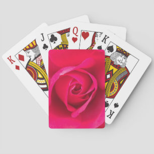 Romantisches Rot Pinke Rose v2 Spielkarten