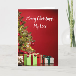 Romantisches rotes Weihnachten für Ehefrau oder Fr