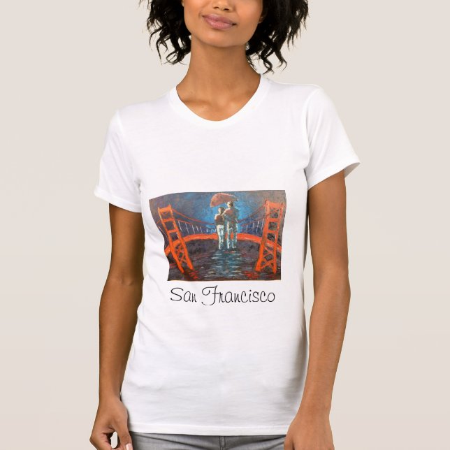 Romantisches San Francisco T-Shirt (Vorderseite)