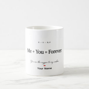 Romantisches Seelenverwandter-Geschenk Sauerstoff- Kaffeetasse