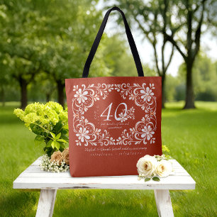 Romantisches Shabby Chic Rote Büste 40 Jahre alt