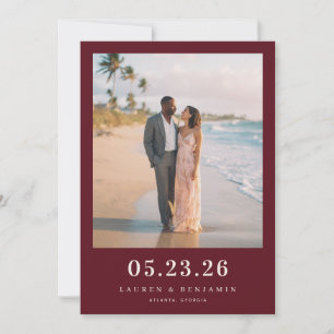 Romantisches Strandfoto Save The Date