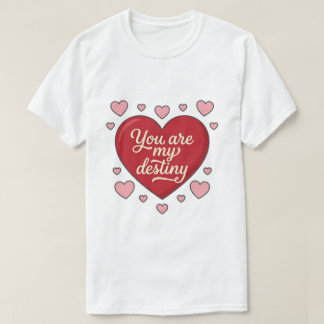 Romantisches T-Shirt You Are My Destiny