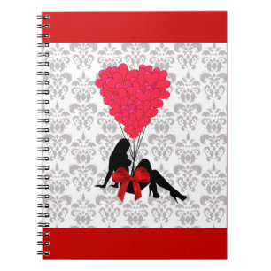Romantisches Valentindesign Notizblock