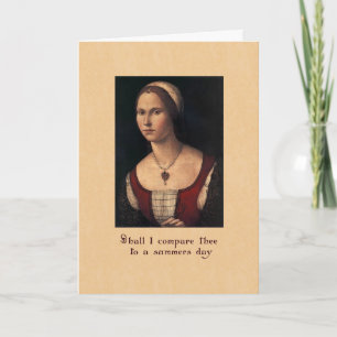 Romantisches Valentine der Renaissance Feiertagskarte