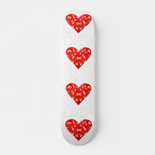 Romantisches Valentinherz Skateboard