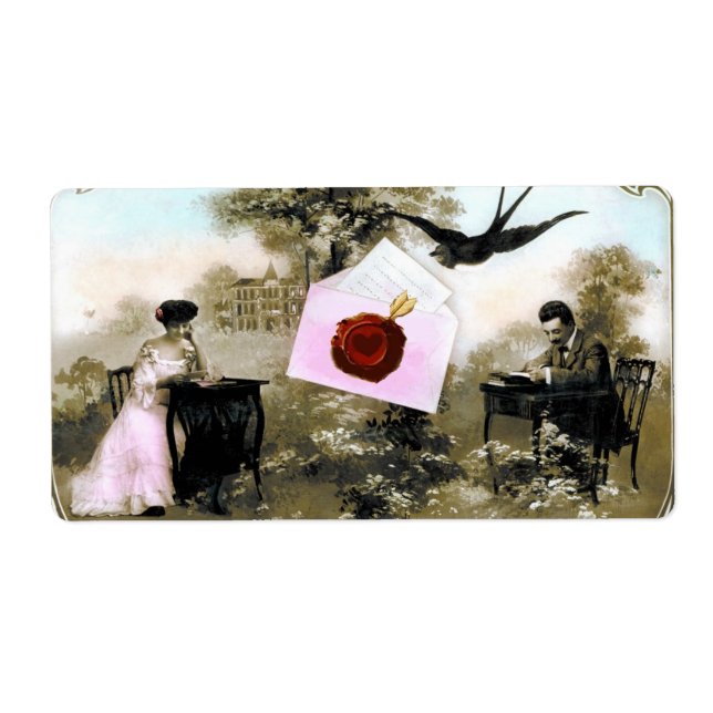 ROMANTISCHES VALENTINSCHREIBEN, ROTWACHS-SIEGEL (Vorne)