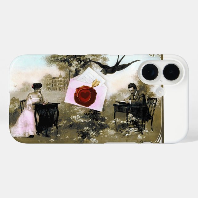 ROMANTISCHES VALENTINSCHREIBEN, ROTWACHS-SIEGEL Case-Mate iPhone HÜLLE (Rückseite (Horizontal))