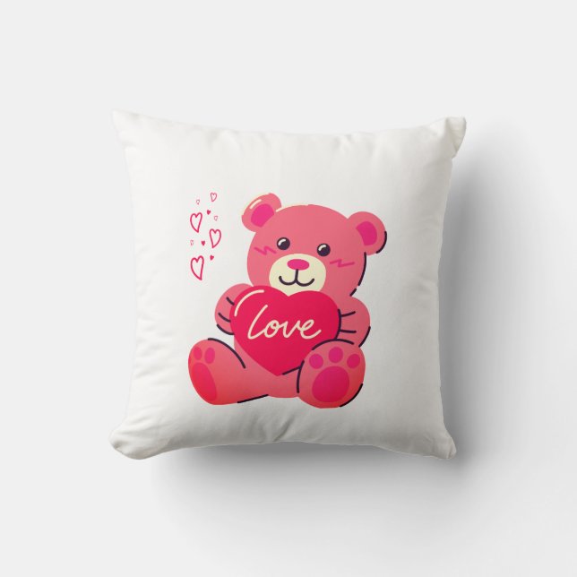 Romantisches Valentinsgeschenk Kissen (Vorderseite)