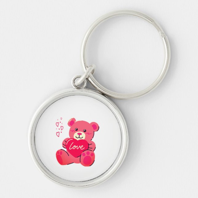 Romantisches Valentinsgeschenk Schlüsselanhänger (Vorne)