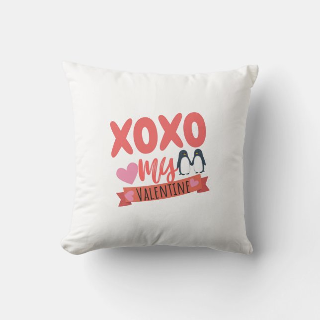 Romantisches Valentinstag-Kissen - Kissen (Vorderseite)