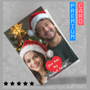 Romantisches Valentinstag Premium Personalisiertes Feiertagskarte