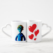 Romantisches Valentinstag Tasse Set