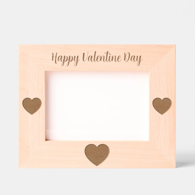 Romantisches Valentinstagsgeschenk Geätzte Rahmen (Vorderseite)