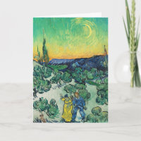 Romantisches Van-Gogh-Paar unter dem Mond lustwand