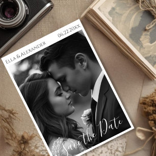 Romantisches Vintage-Foto Save The Date