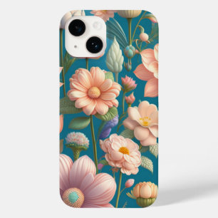 Romantisches Vintage-Wildrosen-Blumenmuster Case-Mate iPhone 14 Hülle