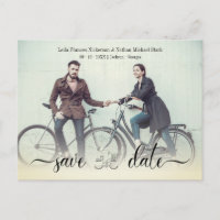 Romantisches Vintages Bike Custom Wedple Foto