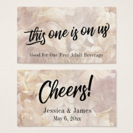 Romantisches, Vintages, florales Ticketkartenpaket