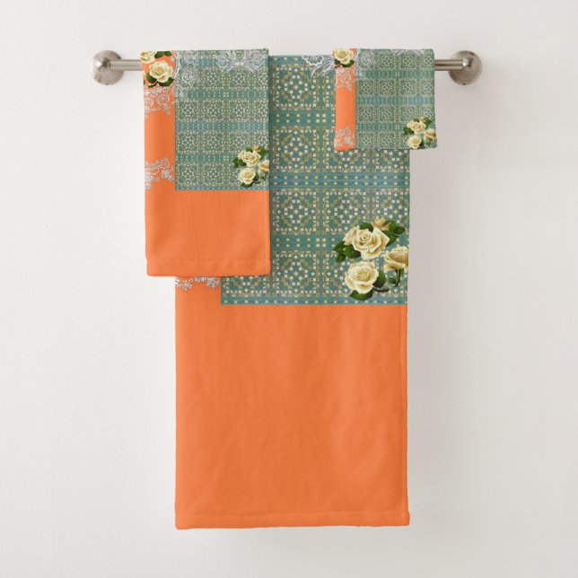 Romantisches Vintages HandtuchSet Badhandtuch Set (Insitu)