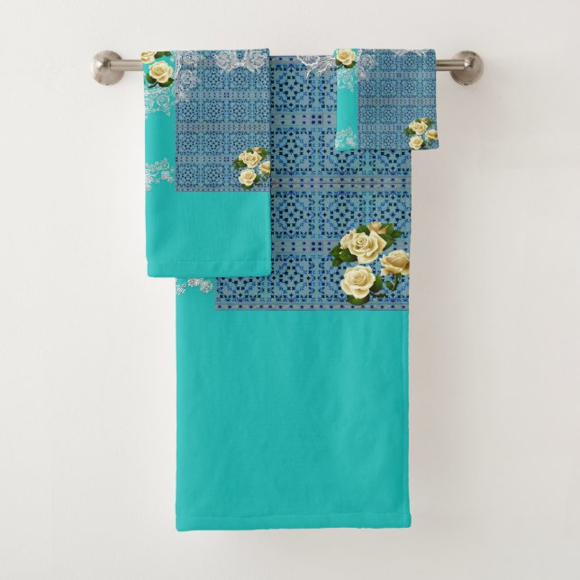 Romantisches Vintages HandtuchSet Badhandtuch Set (Insitu)