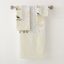 Romantisches Vintages HandtuchSet Badhandtuch Set