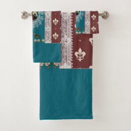 Romantisches Vintages HandtuchSet Badhandtuch Set