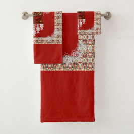 Romantisches Vintages HandtuchSet Badhandtuch Set