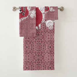 Romantisches Vintages HandtuchSet Badhandtuch Set