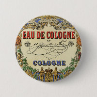 Romantisches Vintages Pariser Parfüm-Label.