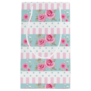 Romantisches Vintages rosa u. tadelloses Kleine Geschenktüte