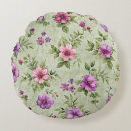 "Romantisches Wasserfarbengebirge Rundkissen" Rundes Kissen