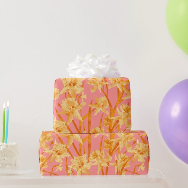 Romantisches Wasserfarbenmuster Geschenkpapier (Partygeschenke)