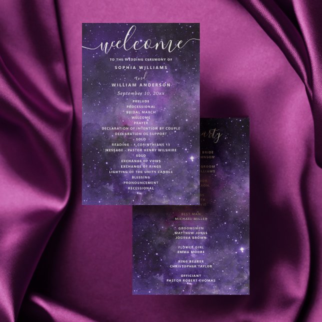 Romantisches Weltraumhochzeitsprogramm | Himmlisch (Von Creator hochgeladen)