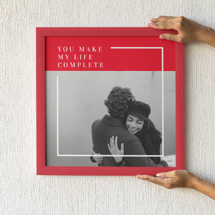 Romantisches Zitat und Foto   Valentines Gift Poster