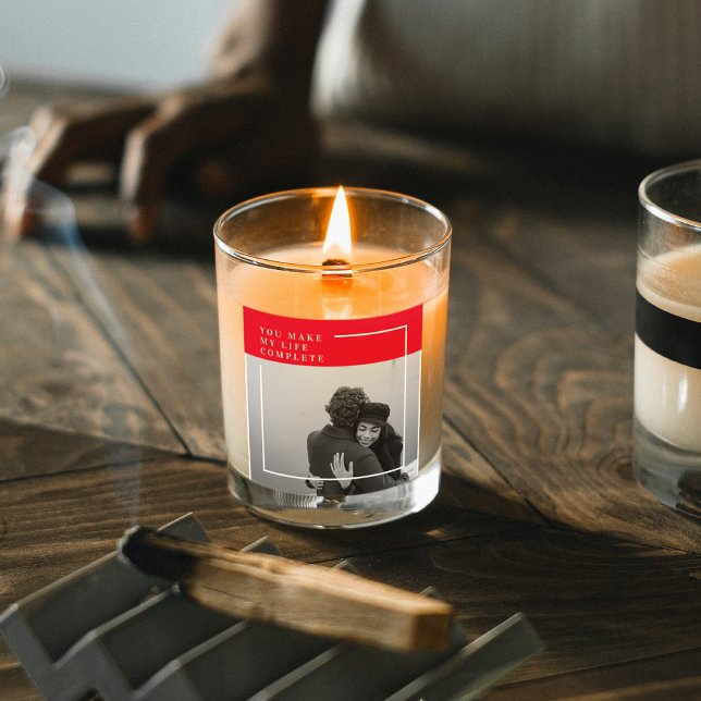 Romantisches Zitat und Foto | Valentines Gift Quadratischer Aufkleber (Von Creator hochgeladen)