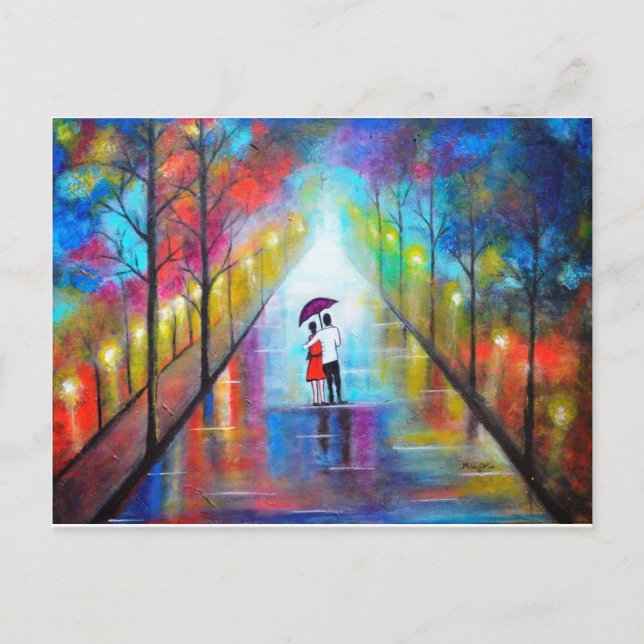 Romantisches Zwischenspiel Postkarte (Vorderseite)