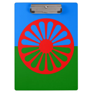 Romany Sinti und Roma flag Zwischenablage Klemmbrett