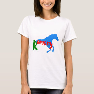 Romany-Sinti und Roma-Text und Pferd T-Shirt