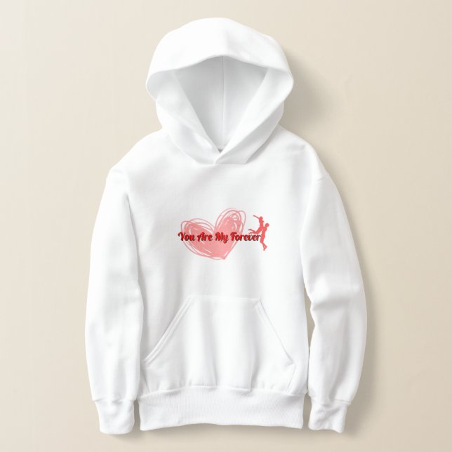 Romatic Valentine's Day Hoodie "Du bist mein ewig (Ablage )