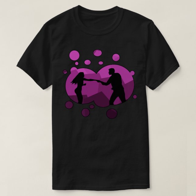Romc lila Blase T-Shirt (Design vorne)