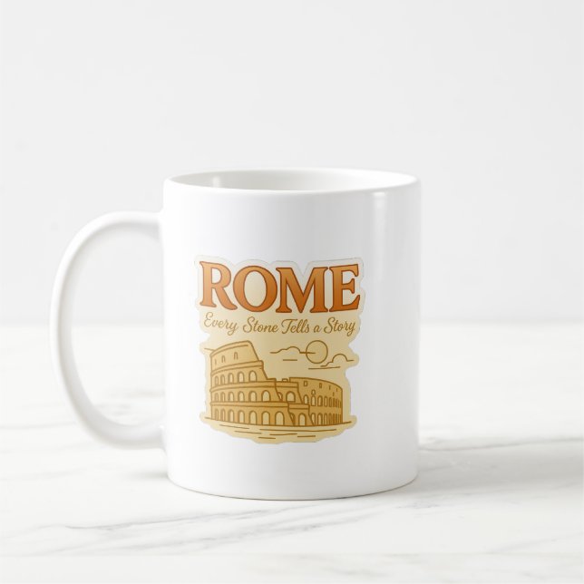 Rome - Every Stone Tells a Story Kaffeetasse (Links)