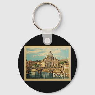 Rome Italy Keychain Vintage Travel Schlüsselanhänger