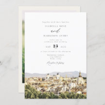ROME Italy Skyline Destination Wedding