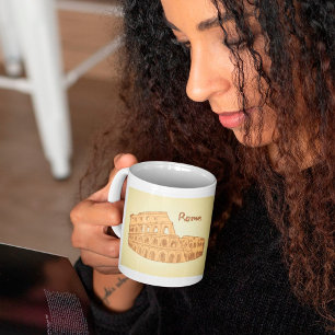 Rome Kolosseum Skizze Kaffeetasse