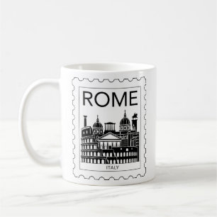 Rome Souvenir Italy Postage Briefmarke Kaffeetasse